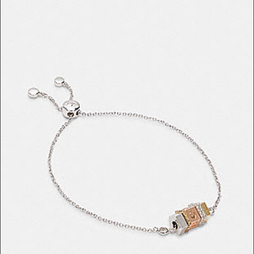 Coach Tricolor Slider Bracelet